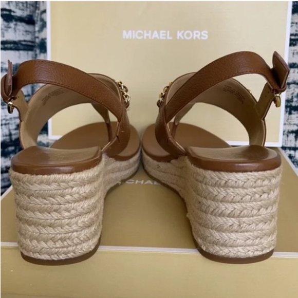 Michael Kors Elsa Wedge Tumbled Leather Luggage WMNS - Picture 15 of 16